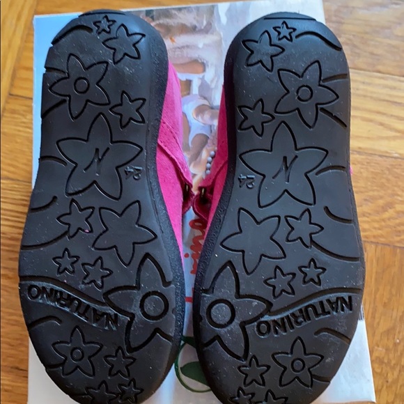 🆕 Naturino Girls Pink Suede Shoes - Picture 3 of 7